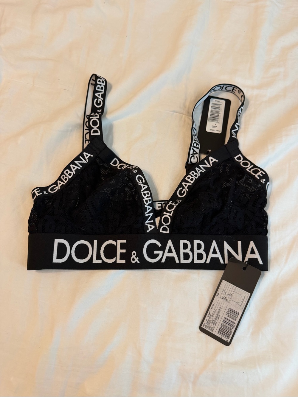 Dolce & Gabbana V-neck sleeveless sports bra size large